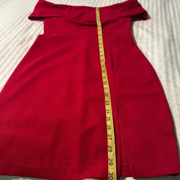 Honey and Rosie Strapless Red Dress - Picture 5 of 8